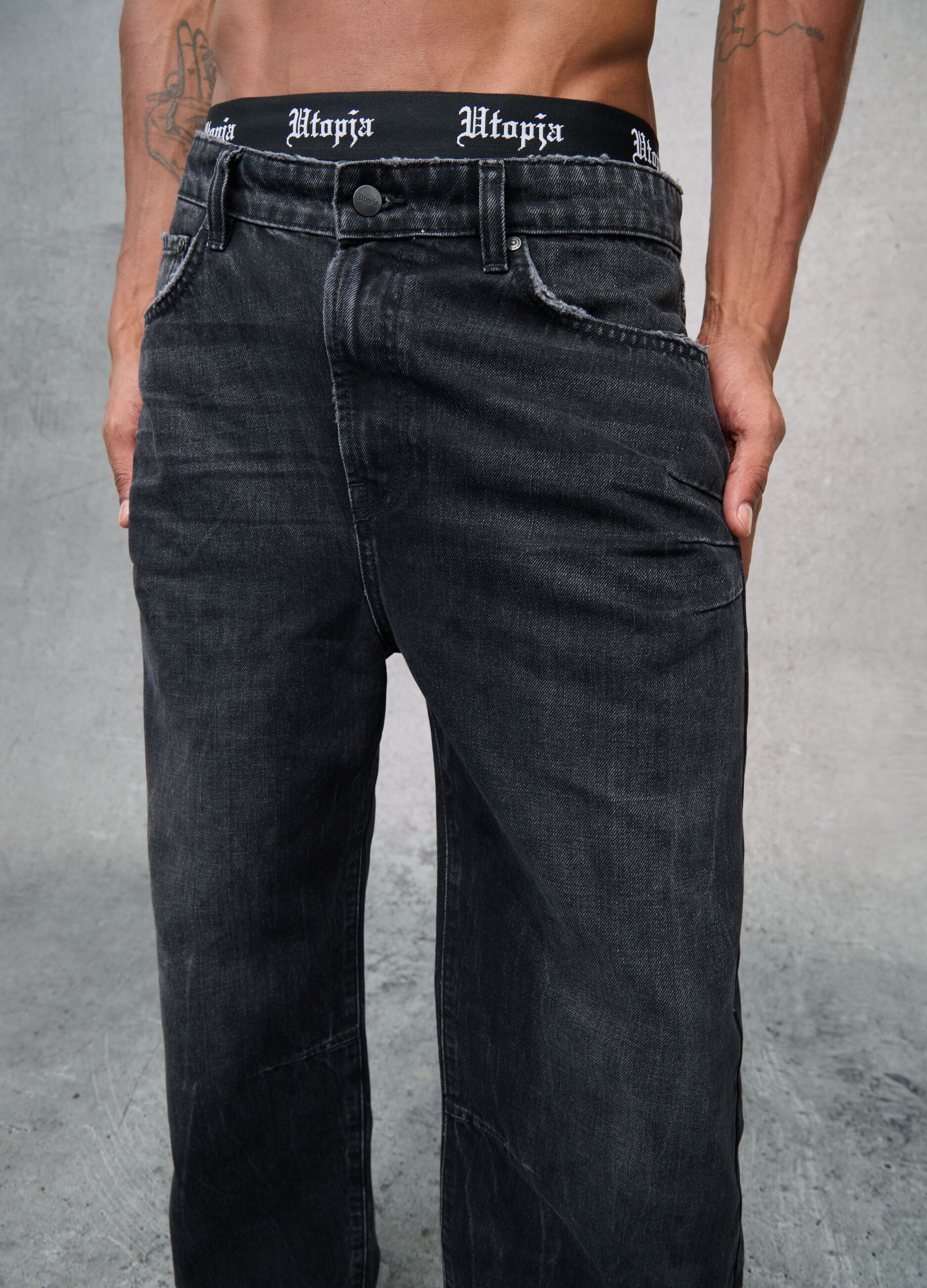 Bootcut Denim Washed Black