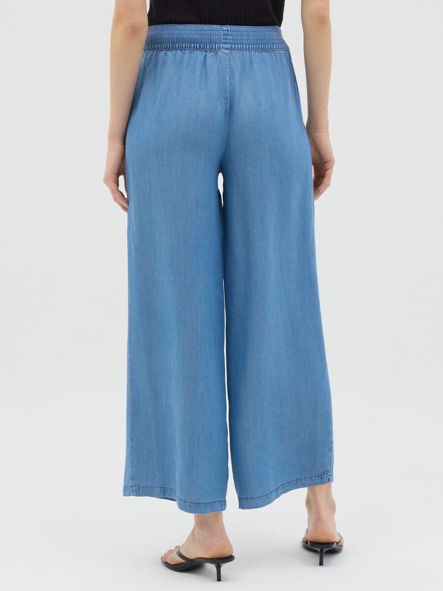 Wide-leg jeans in Lyocell_3