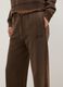 Brown jogger trousers in cotton blend regular fit_3