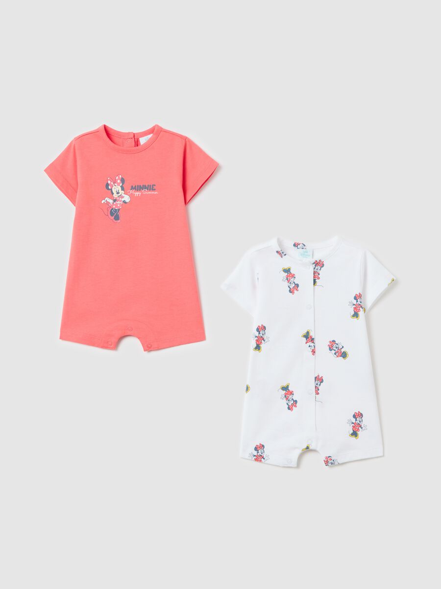 Two-pack short onesies with Minnie Mouse print_0