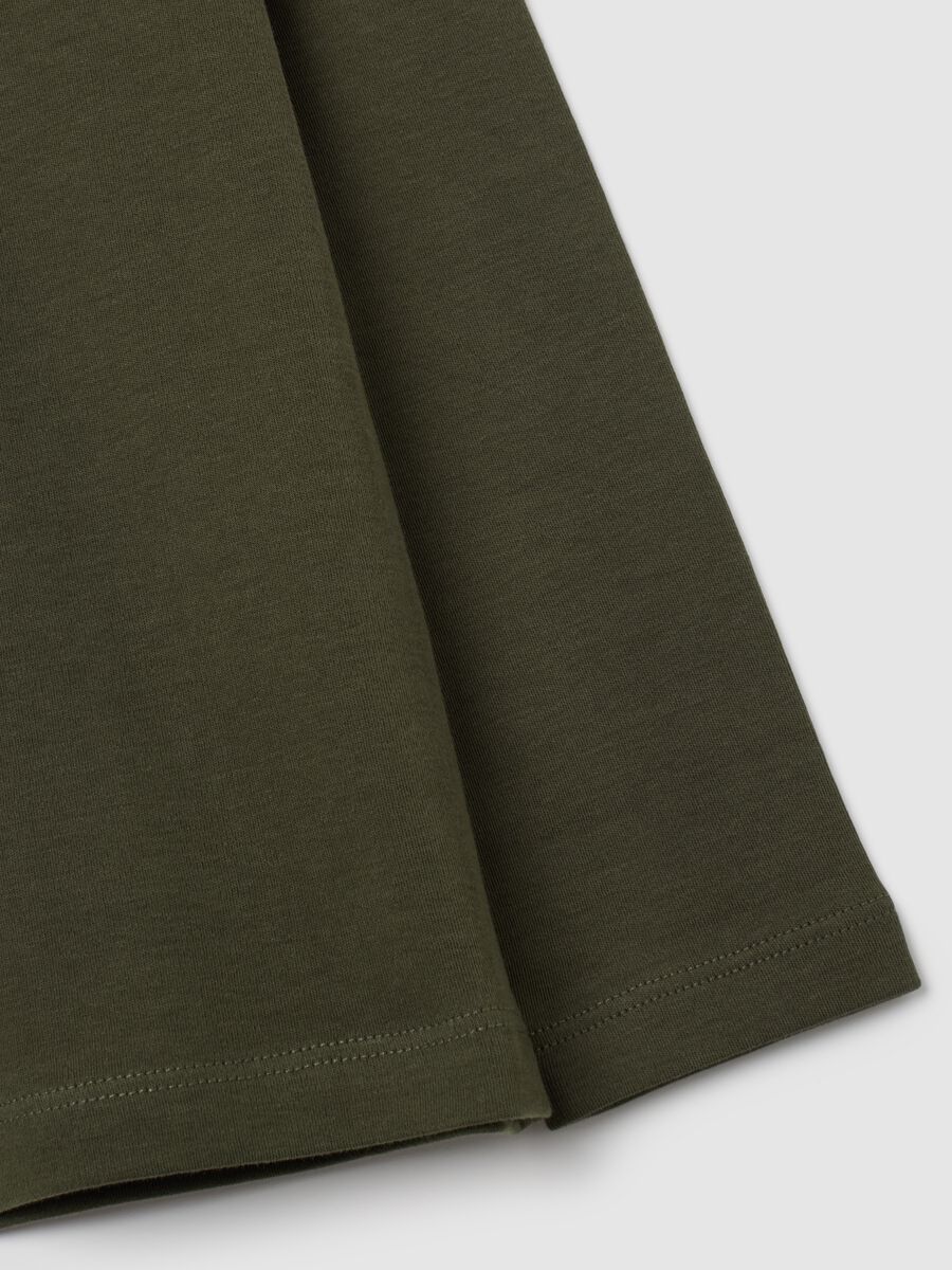 Kid's green pure cotton regular fit sweater_3