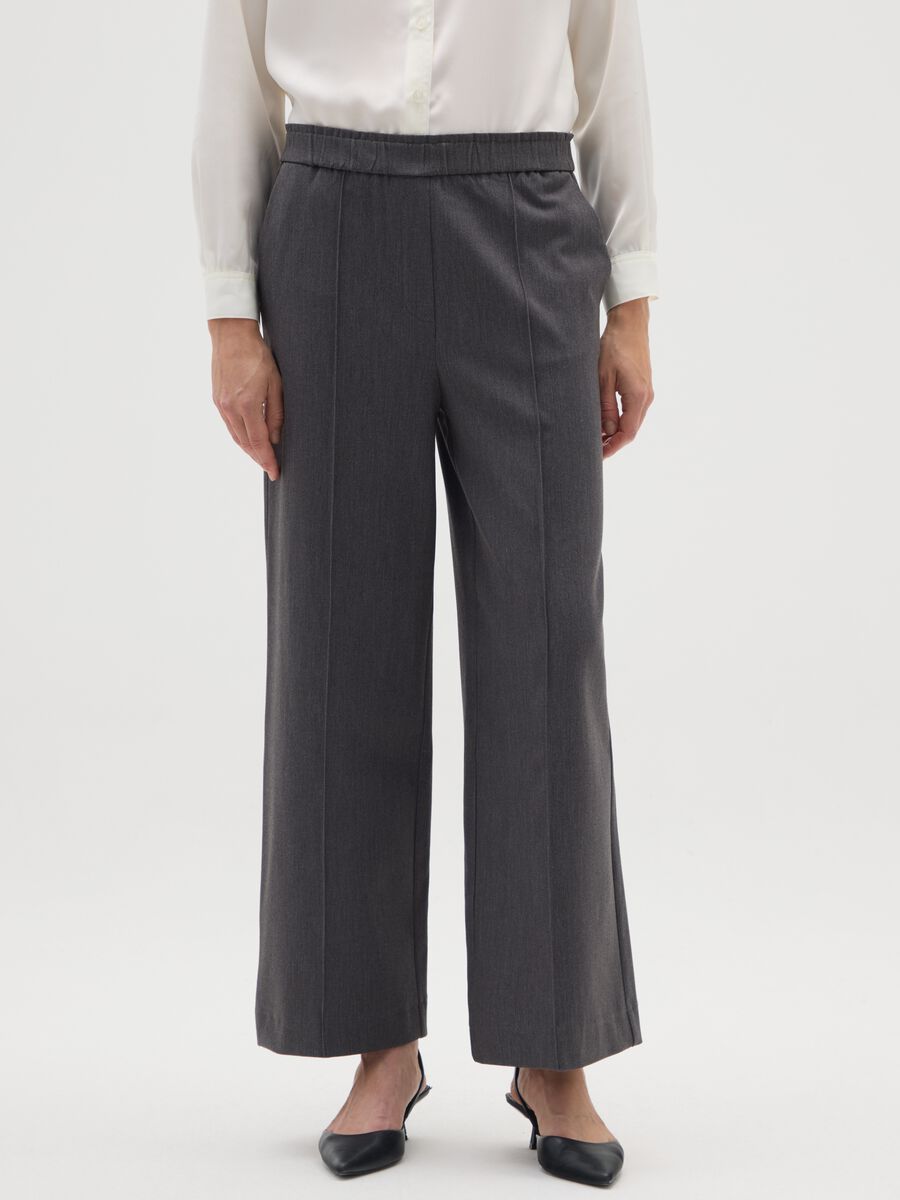 Pantaloni grigi wide leg_1