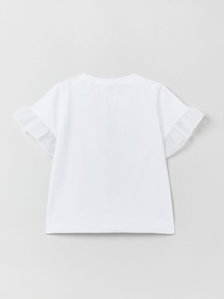 T-shirt with voile application_1