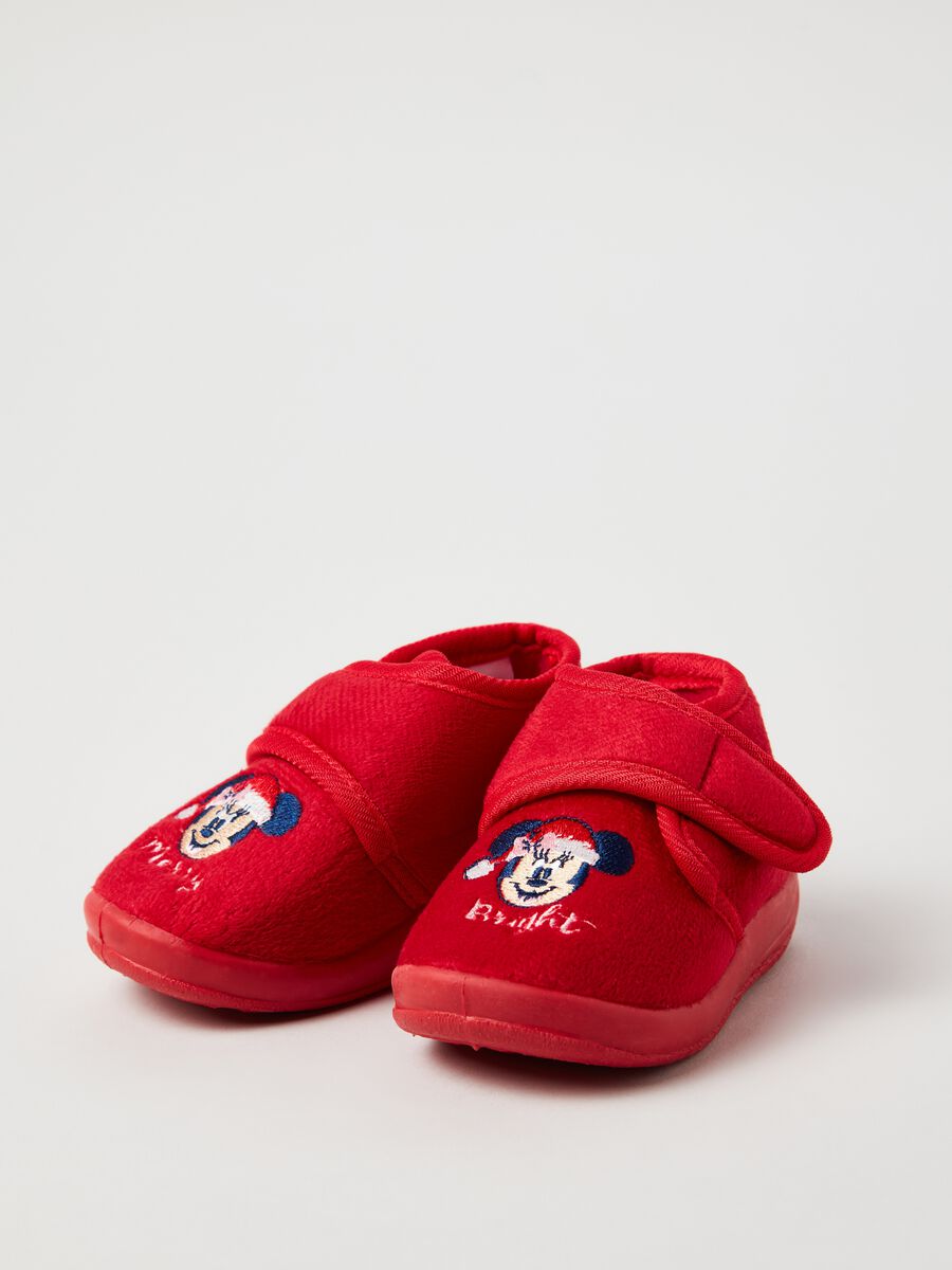 Pantofole natalizie con ricamo Minnie_1