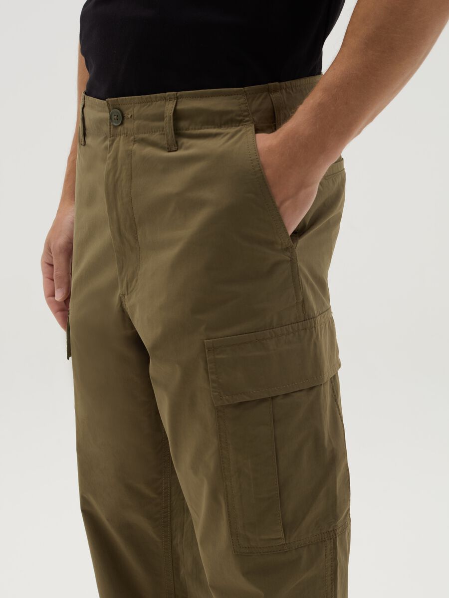 Cotton cargo trousers_3