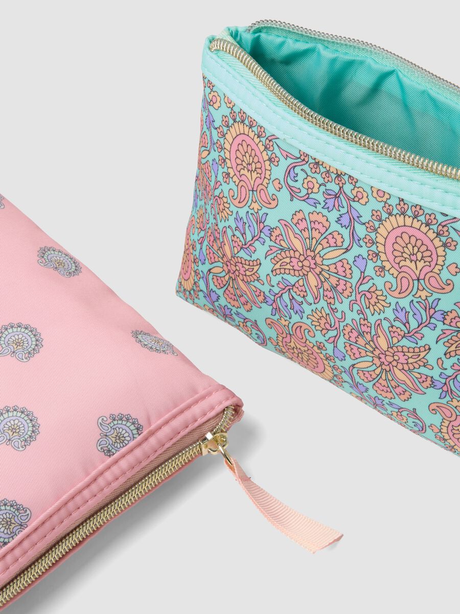 Multicolour pouch set with patterns_2