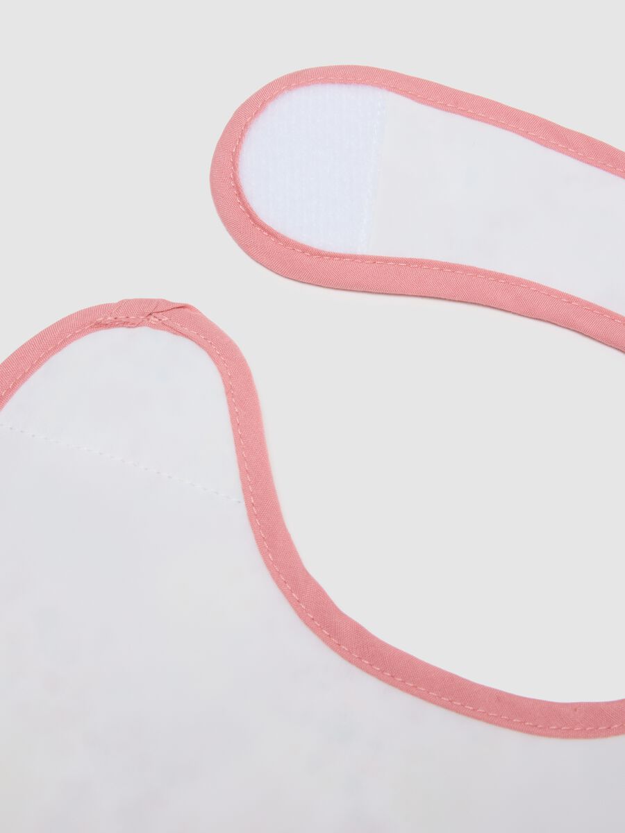 Twin-pack multicoloured pure cotton bibs for babies with embroidery_2