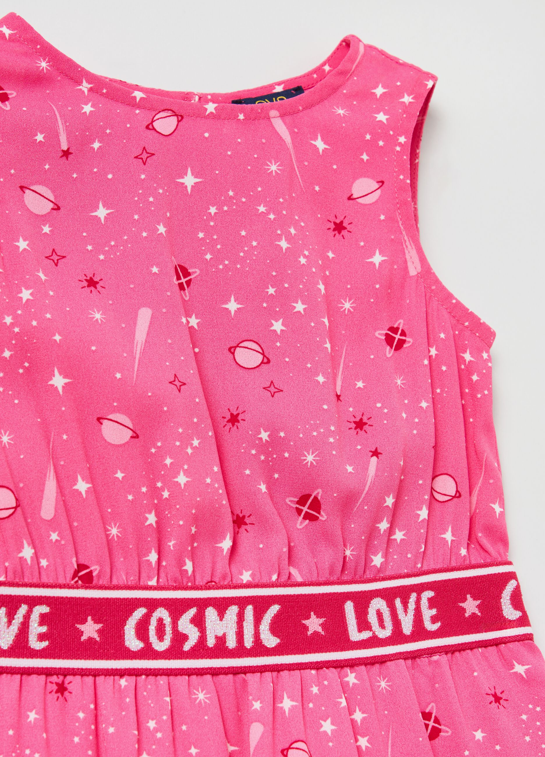 Vestito smanicato con stampa universo_2