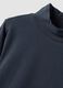 Blue organic stretch cotton crew-neck T-shirt_2