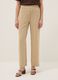Beige wide-leg trousers with elasticated waist_1