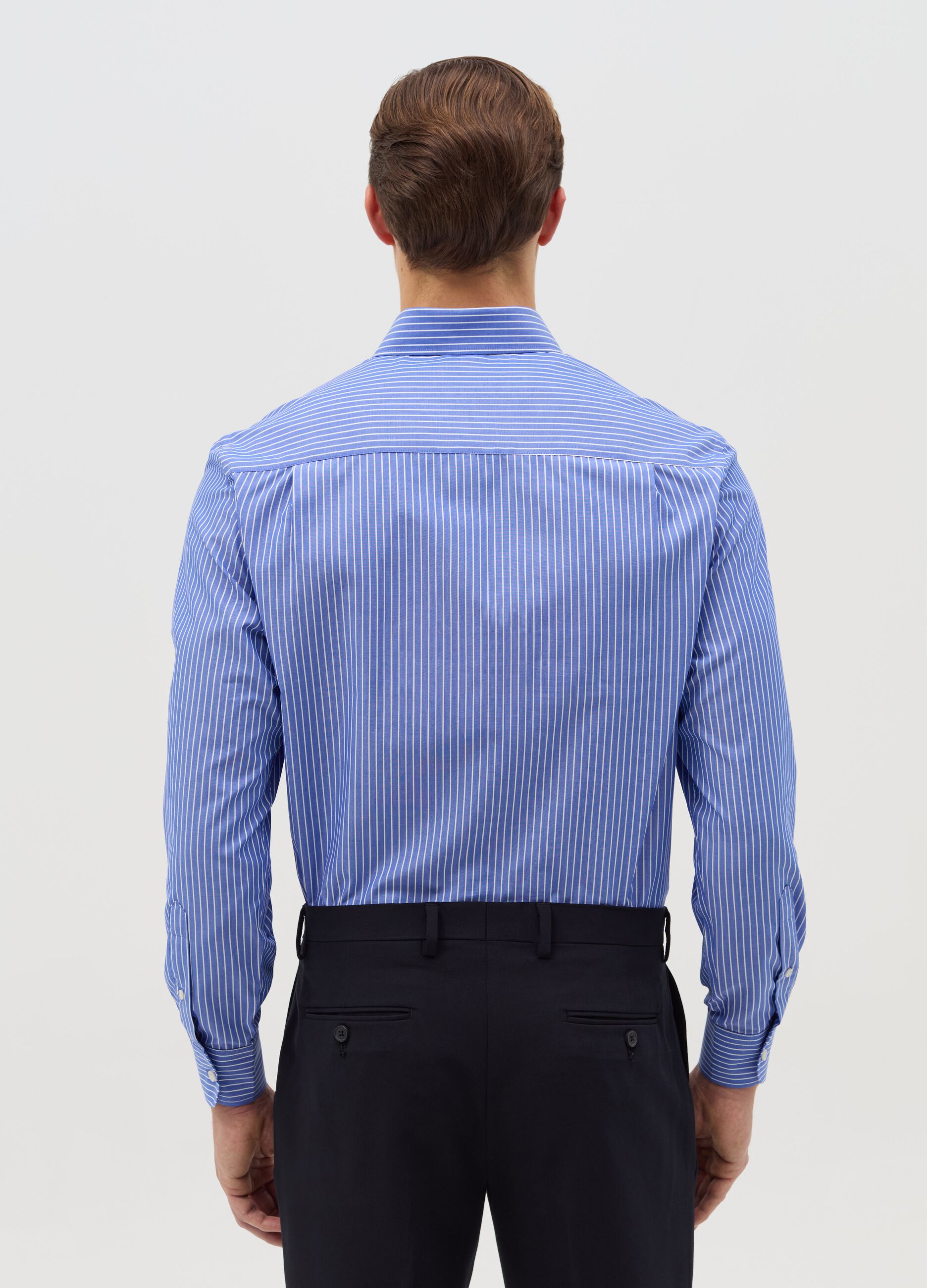 Camicia regular fit gessata easy iron