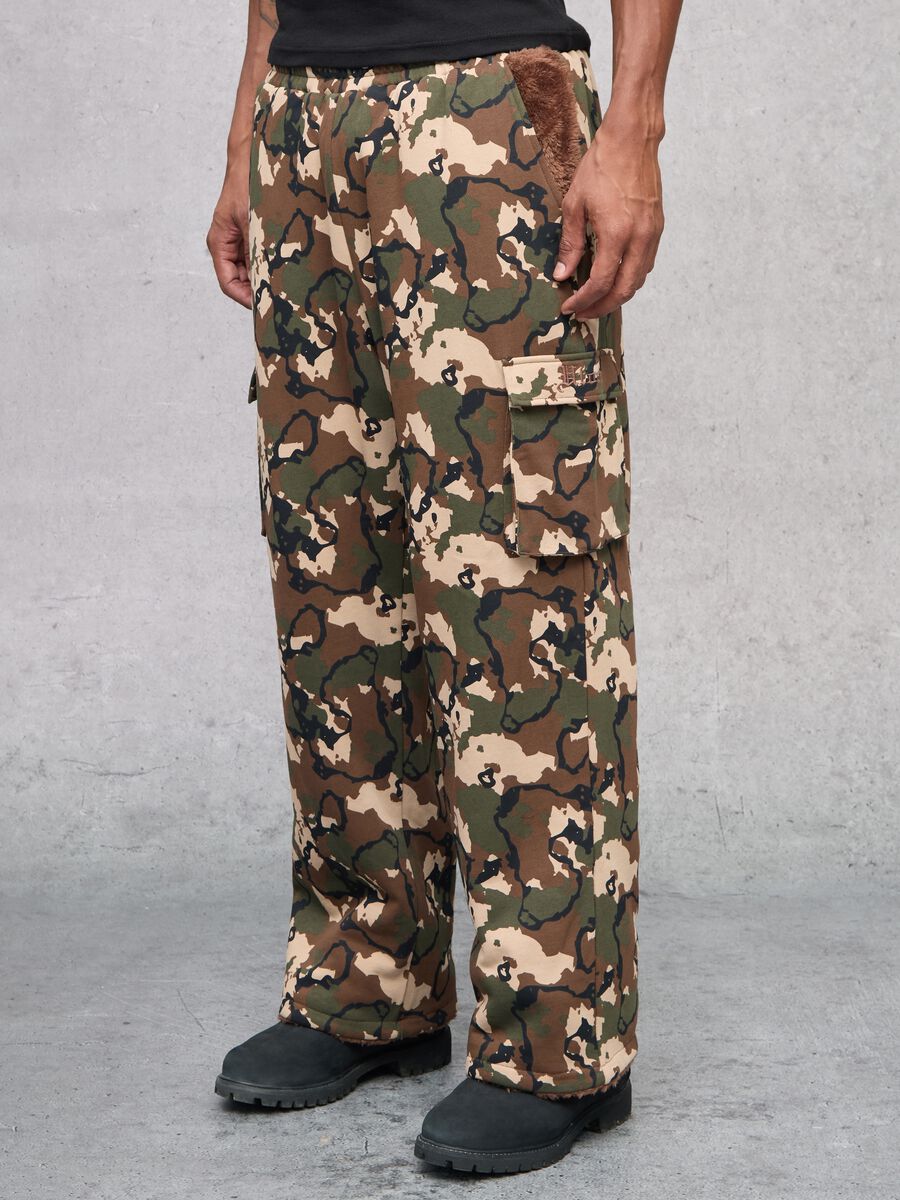 Teddy Cargo Sweatpants Camouflage_2