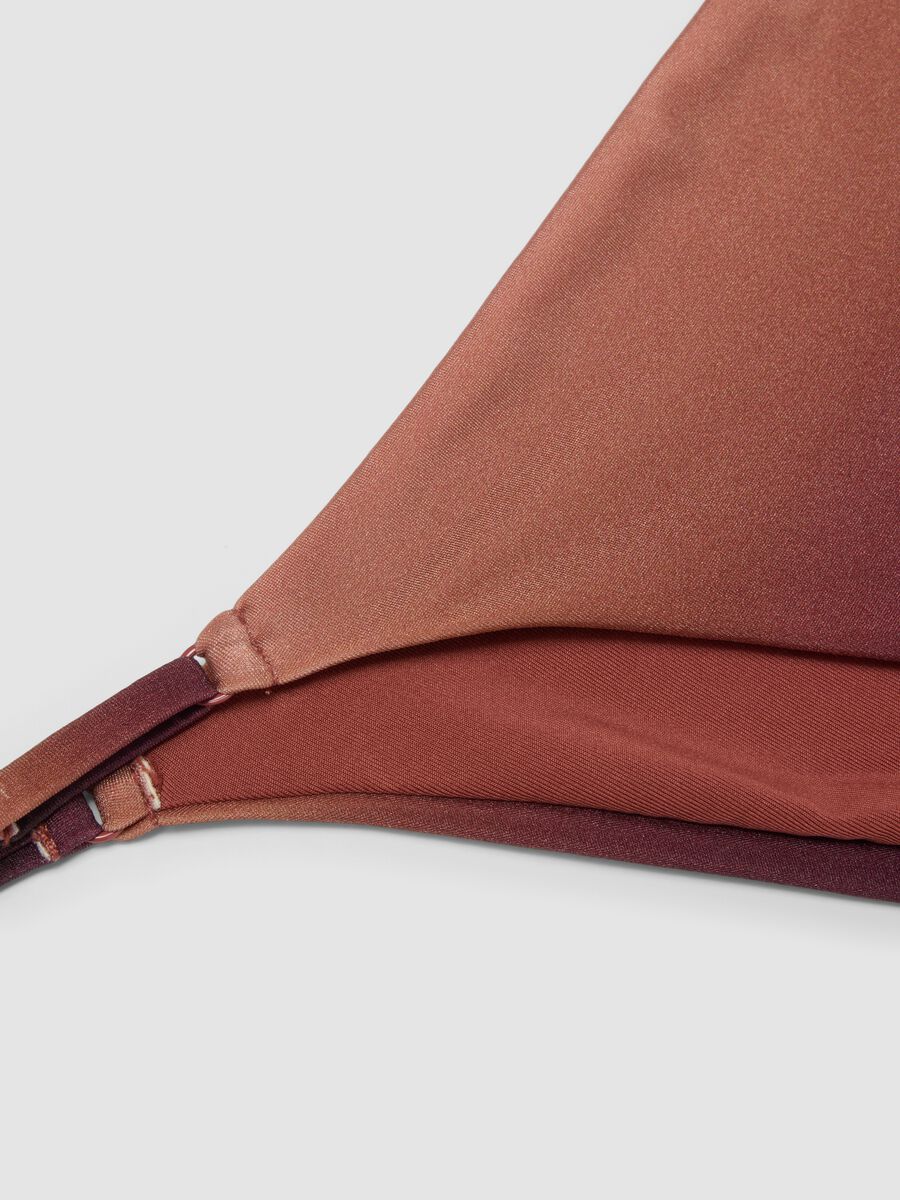 Brown stretch bikini bottoms with ombr&eacute; effect_1