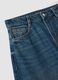 Blue denim pure cotton barrel-fit jeans_5
