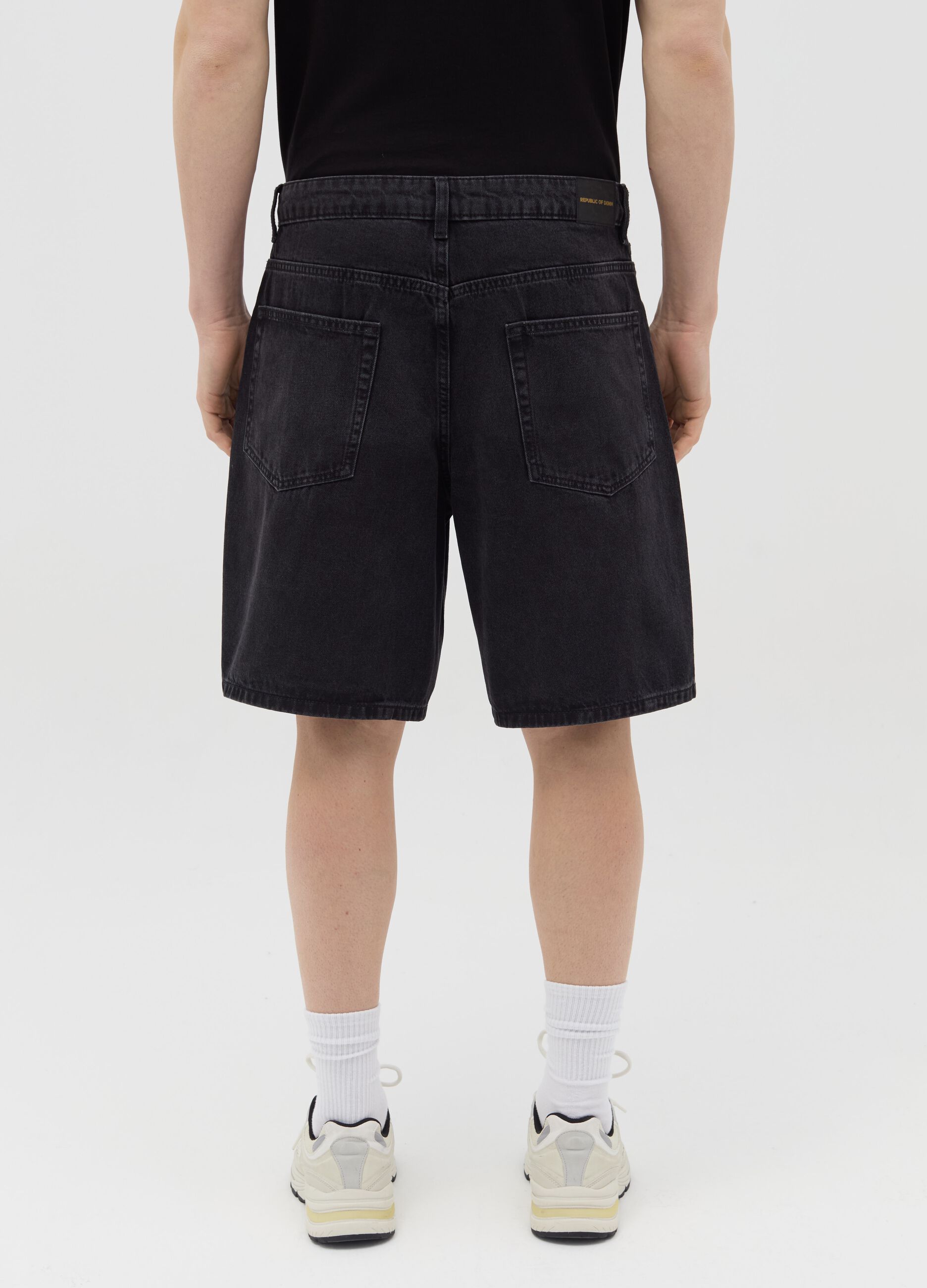 Bermuda baggy fit in denim cinque tasche