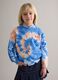 Girls' multicolour cotton-blend sweatshirt, regular fit with Tie-dye pattern_0