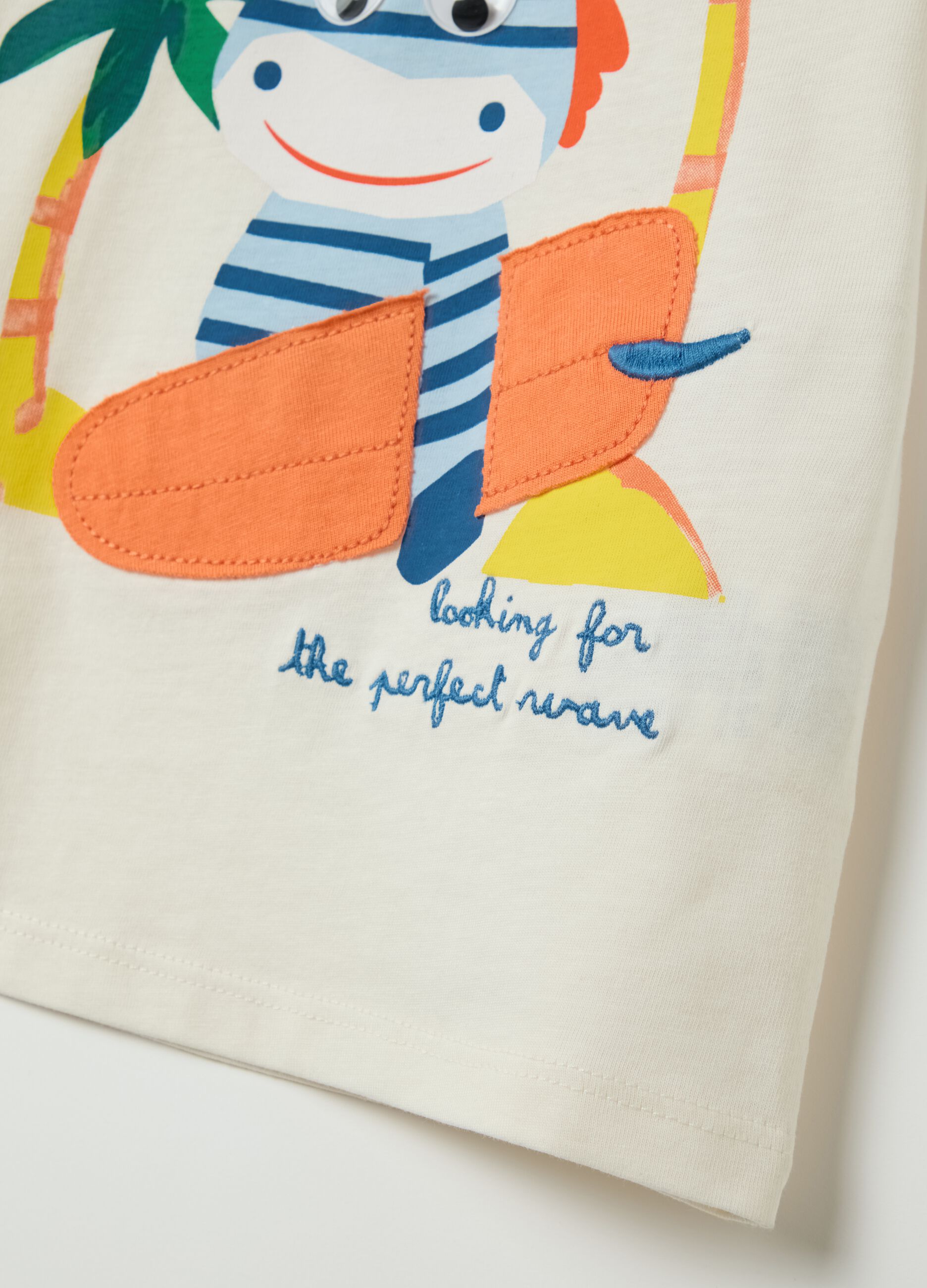 Cotton Fagottino T-shirt with colourful print