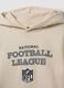 Beige cotton-blend NFL hoodie with printed graphics_1
