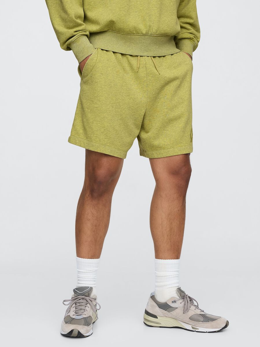 Green Gap cotton blend shorts_1