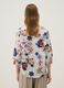 White stretch cotton floral shirt_3