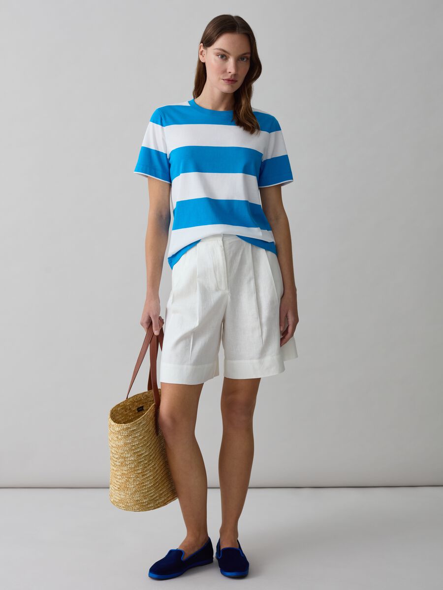 Striped cotton T-shirt_0