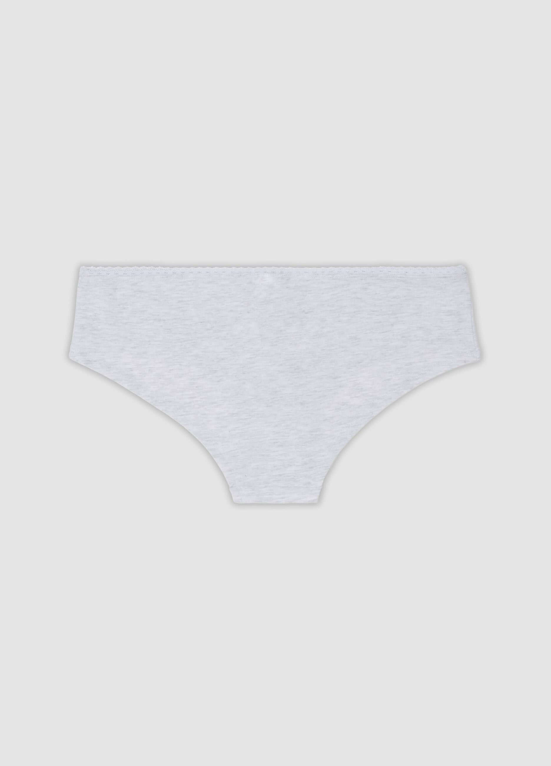 3-pack of multicolour briefs in stretch organic cotton