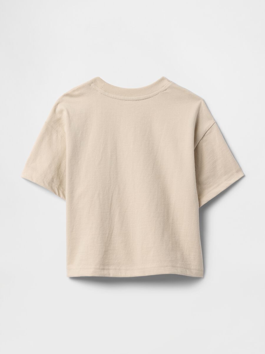 Beige T-shirt with Hot Wheels design_1