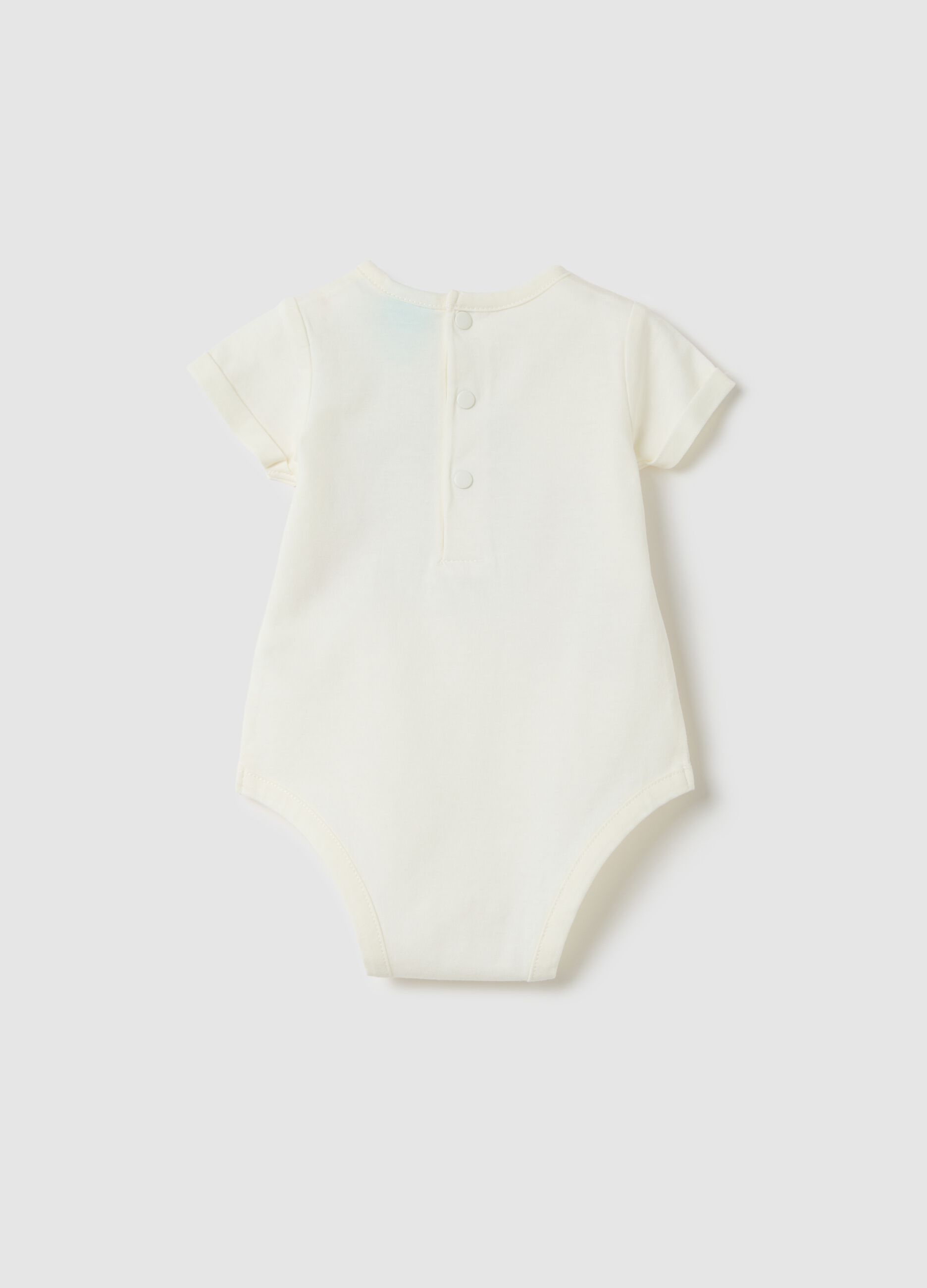 Cotton Baby Bodysuit with Chip & Dale Print