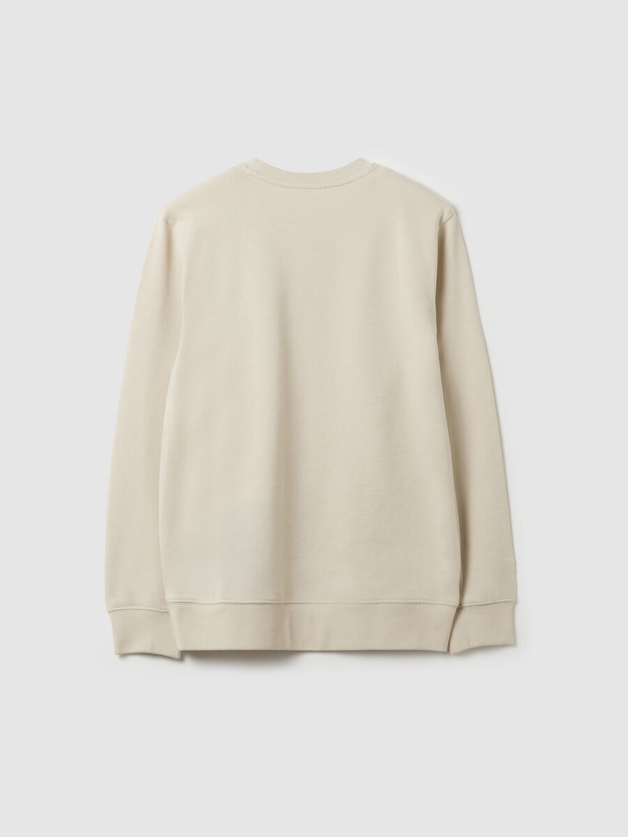 French terry sweatshirt with lettering print_4