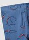 Blue cotton blend baby pyjamas regular fit with dinosaurs_3
