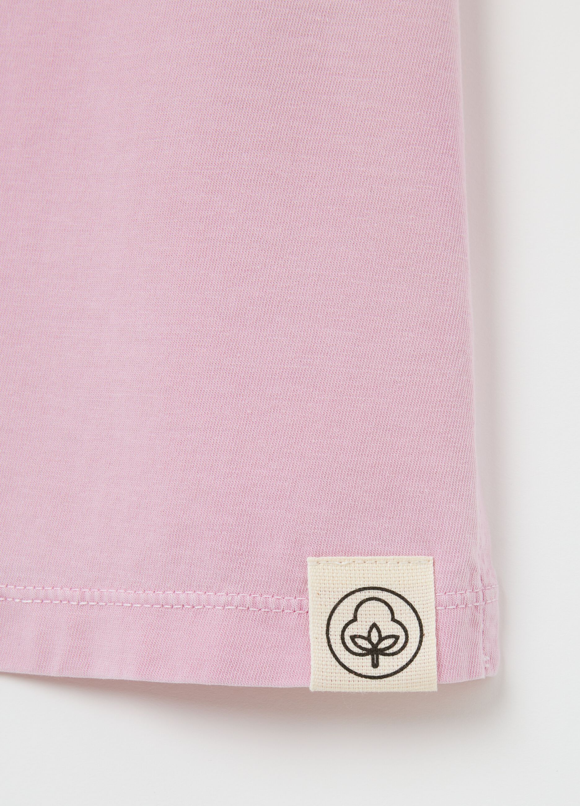 Women’s long pink dress in 100% cotton