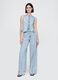 Light Denim Wide Leg Trousers by Gap_0