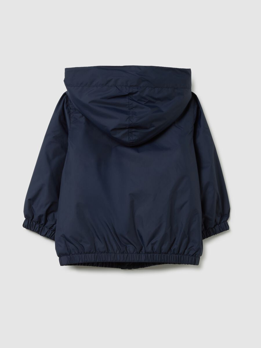 Child's blue regular fit water repellent jacket_1