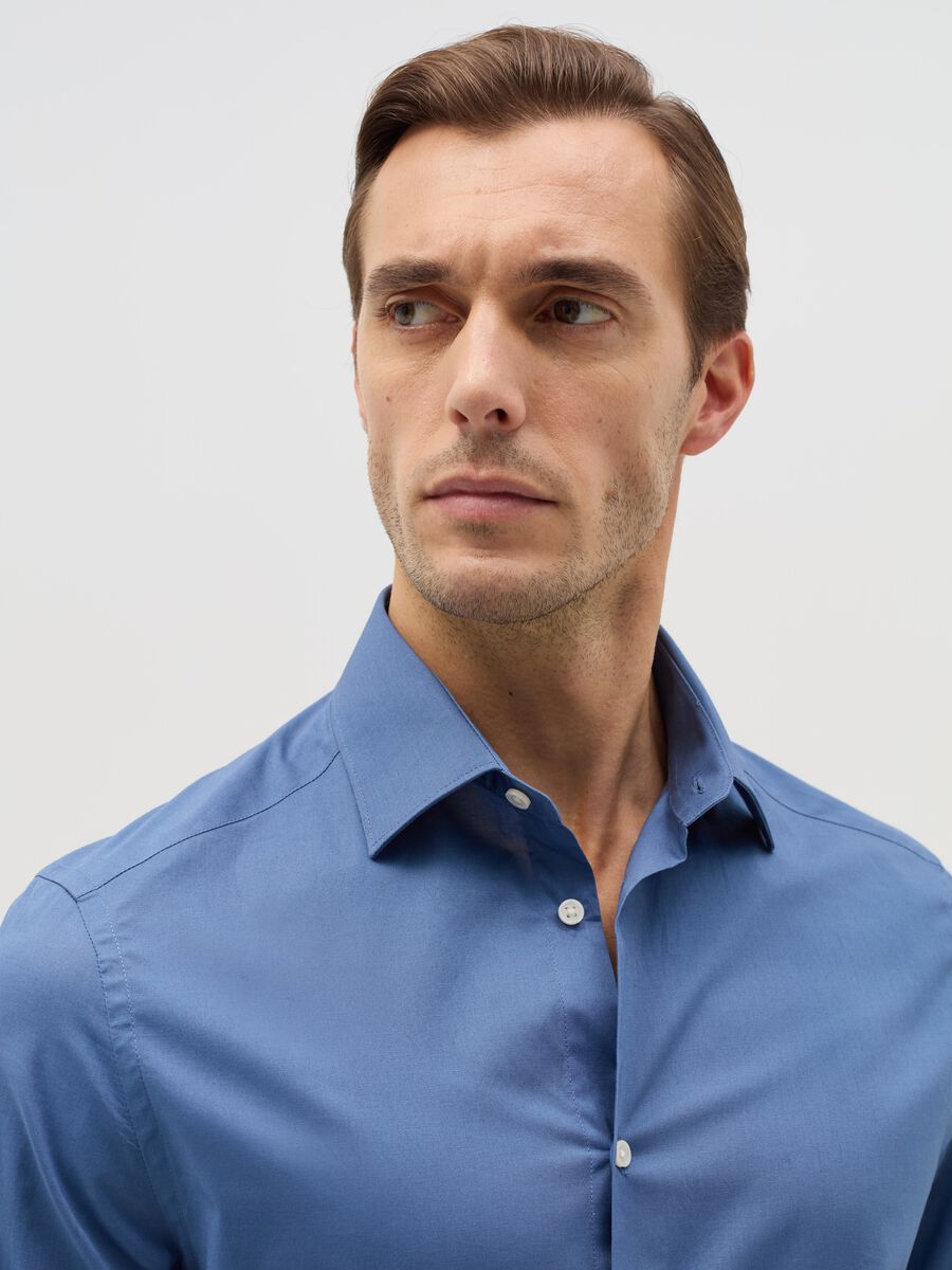 Regular-fit shirt in stretch cotton_1