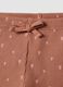 Completo bianco e marrone per bambina in cotone elasticizzato_2