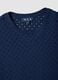 Blue open-knit cotton-blend T-shirt_5