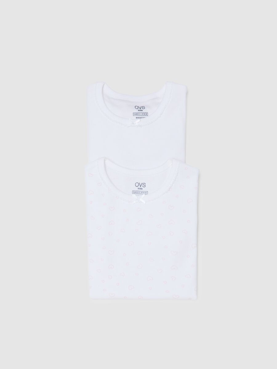 Twin Pack Short Sleeve White Cotton T-shirt_3