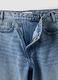 Jeans azzurri in denim di puro cotone skater fit_2
