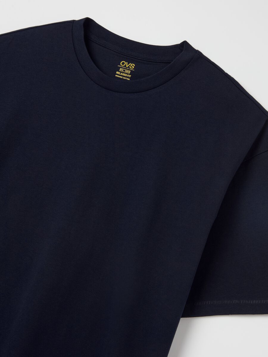 Solid colour T-shirt in organic cotton_5