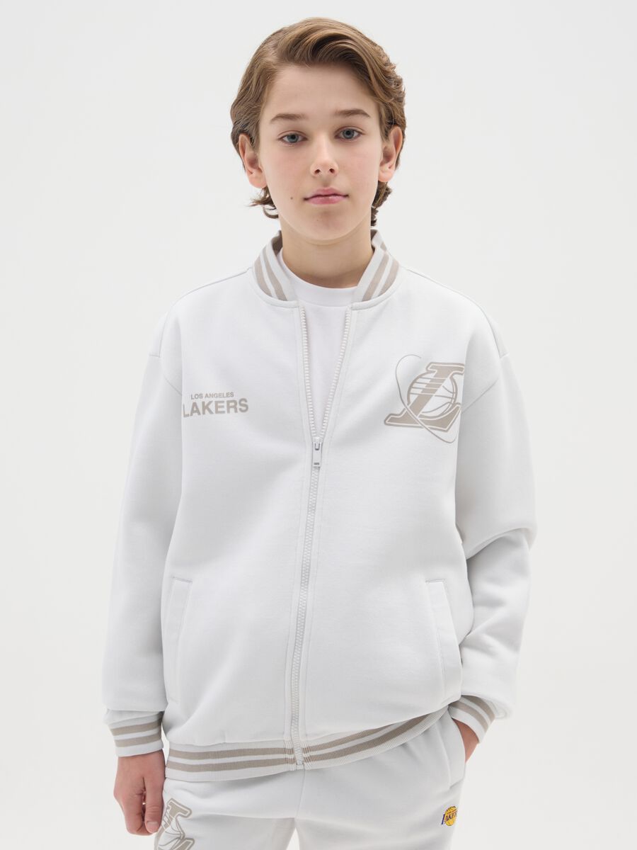 Regular fit kids' sweatshirt with Lakers print_0