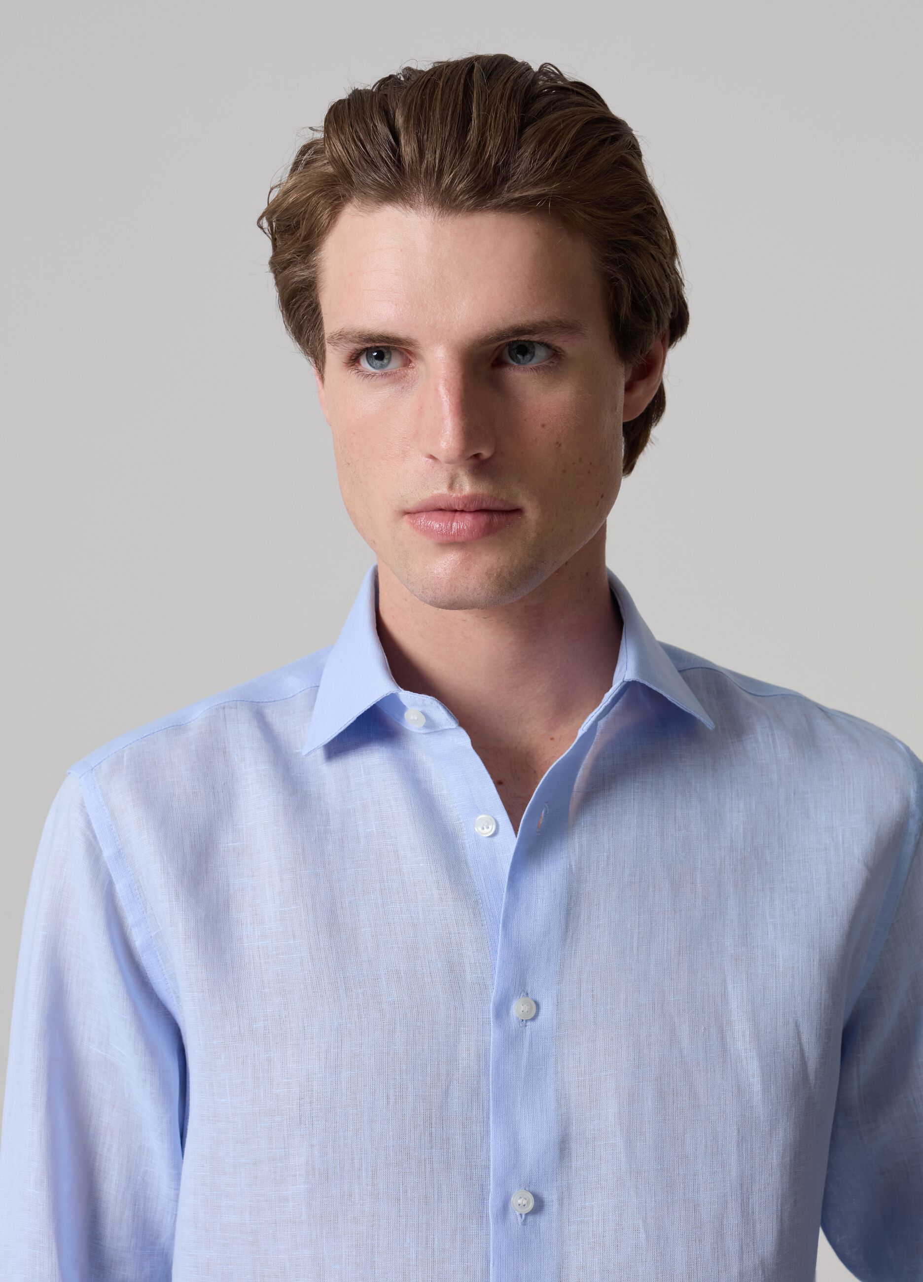 Camicia in lino PIOMBO