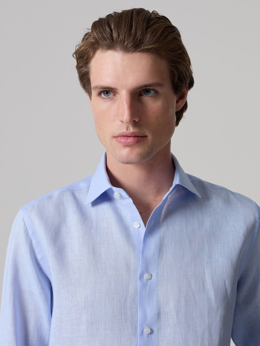 Contemporary shirt in linen_1