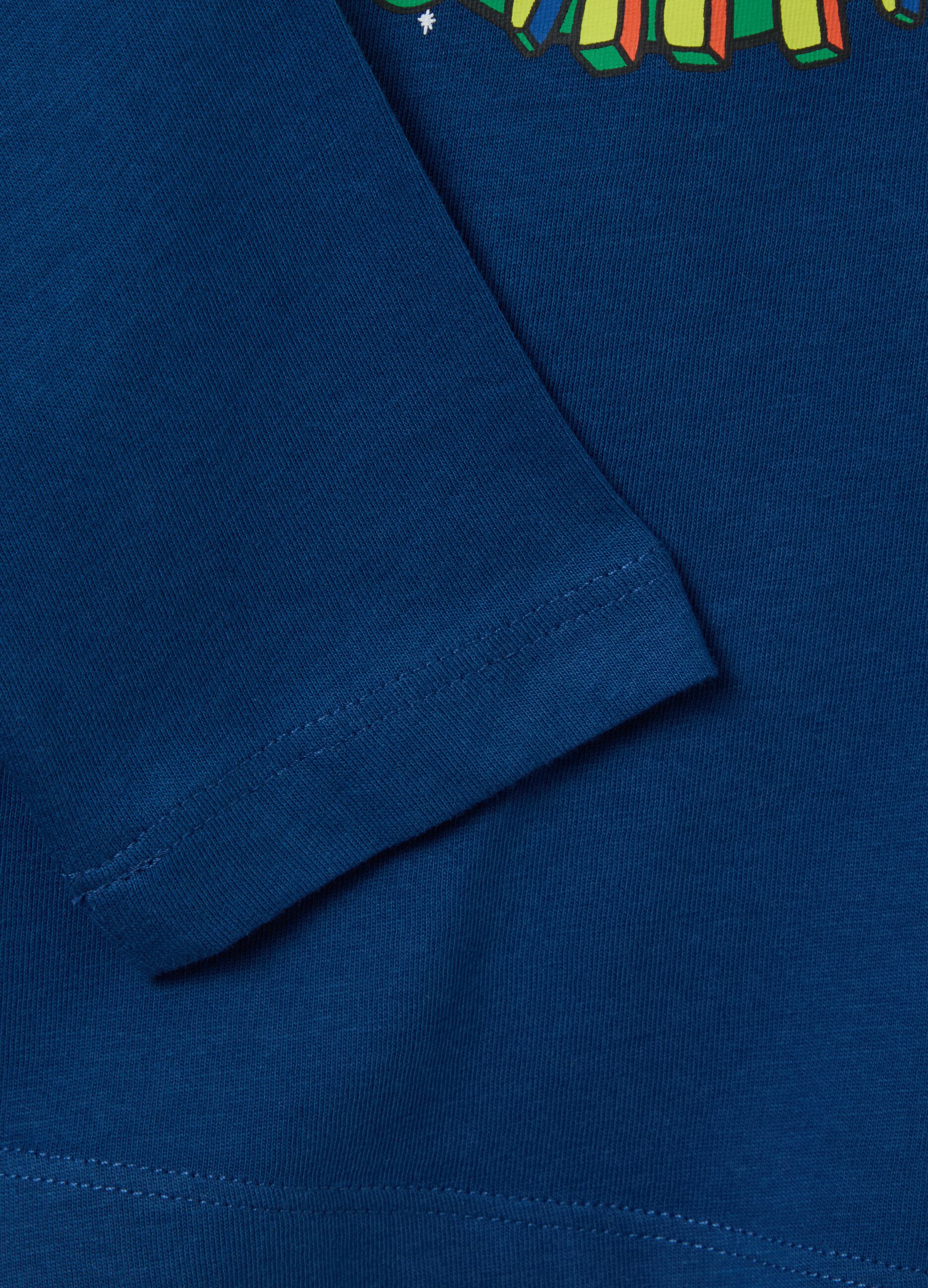 Bipack t-shirt maniche lunghe in cotone con stampa 
