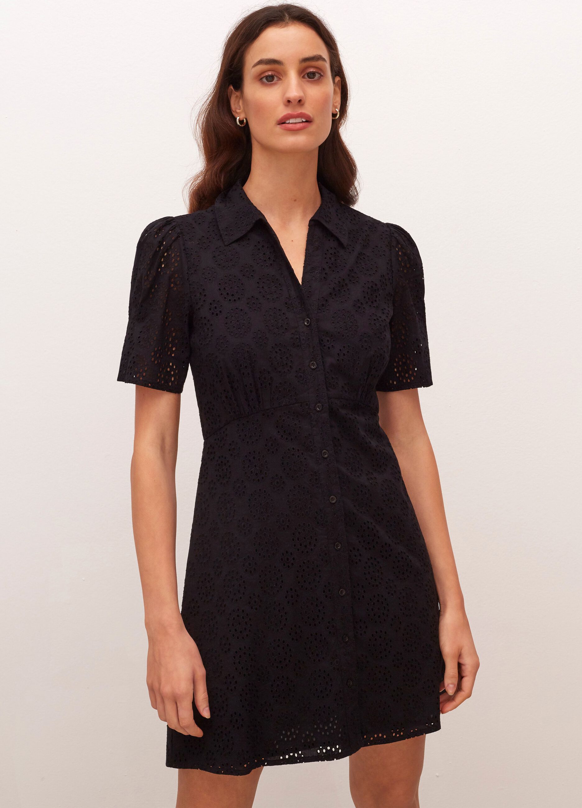 Nobody's Child broderie anglaise shirt dress