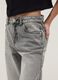 Grey pure cotton culotte jeans for girls with comfortable fit_2
