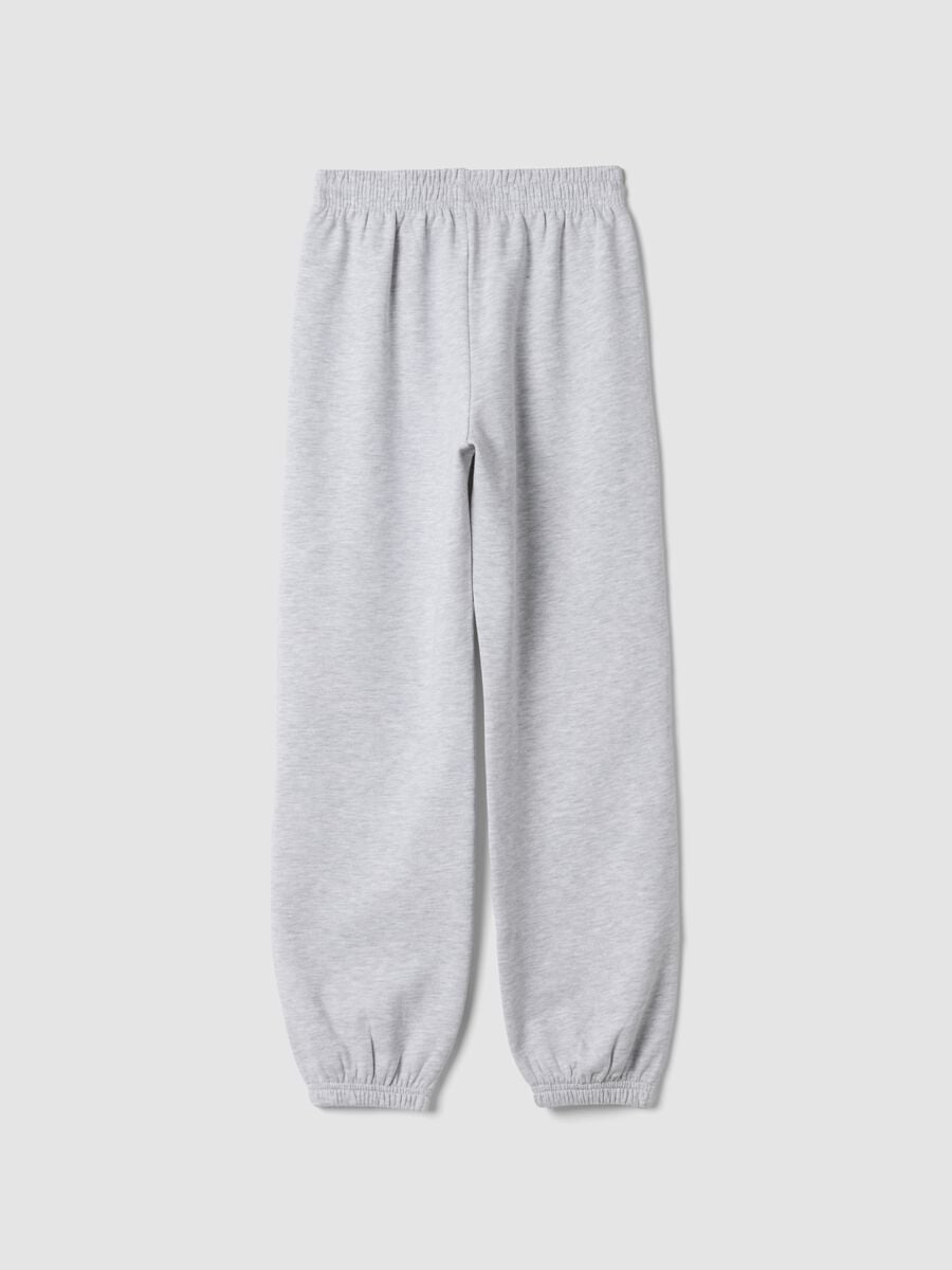 Grey pure cotton joggers_1