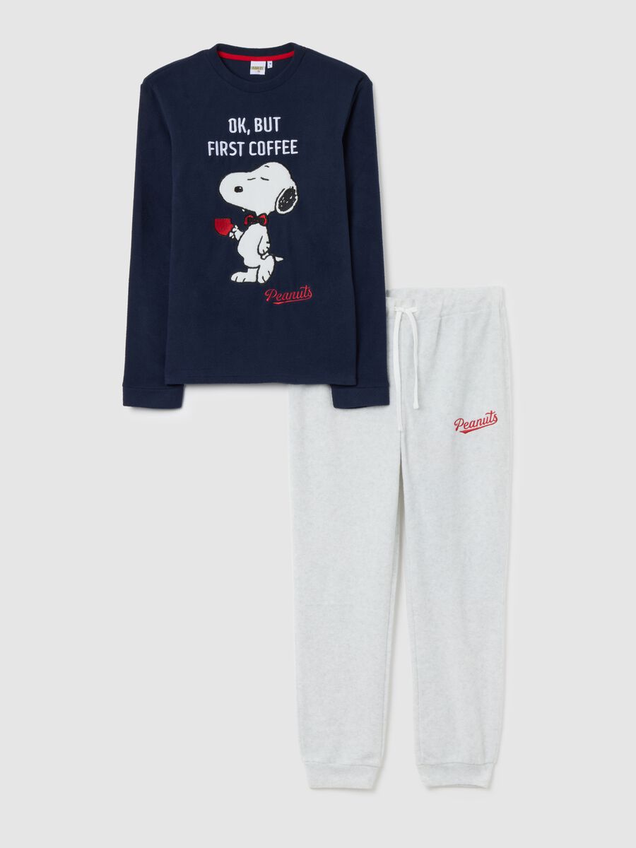 Blue and Grey Pyjamas with Snoopy Print_0