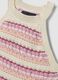 Multicolour fitted cotton-blend tank top_5