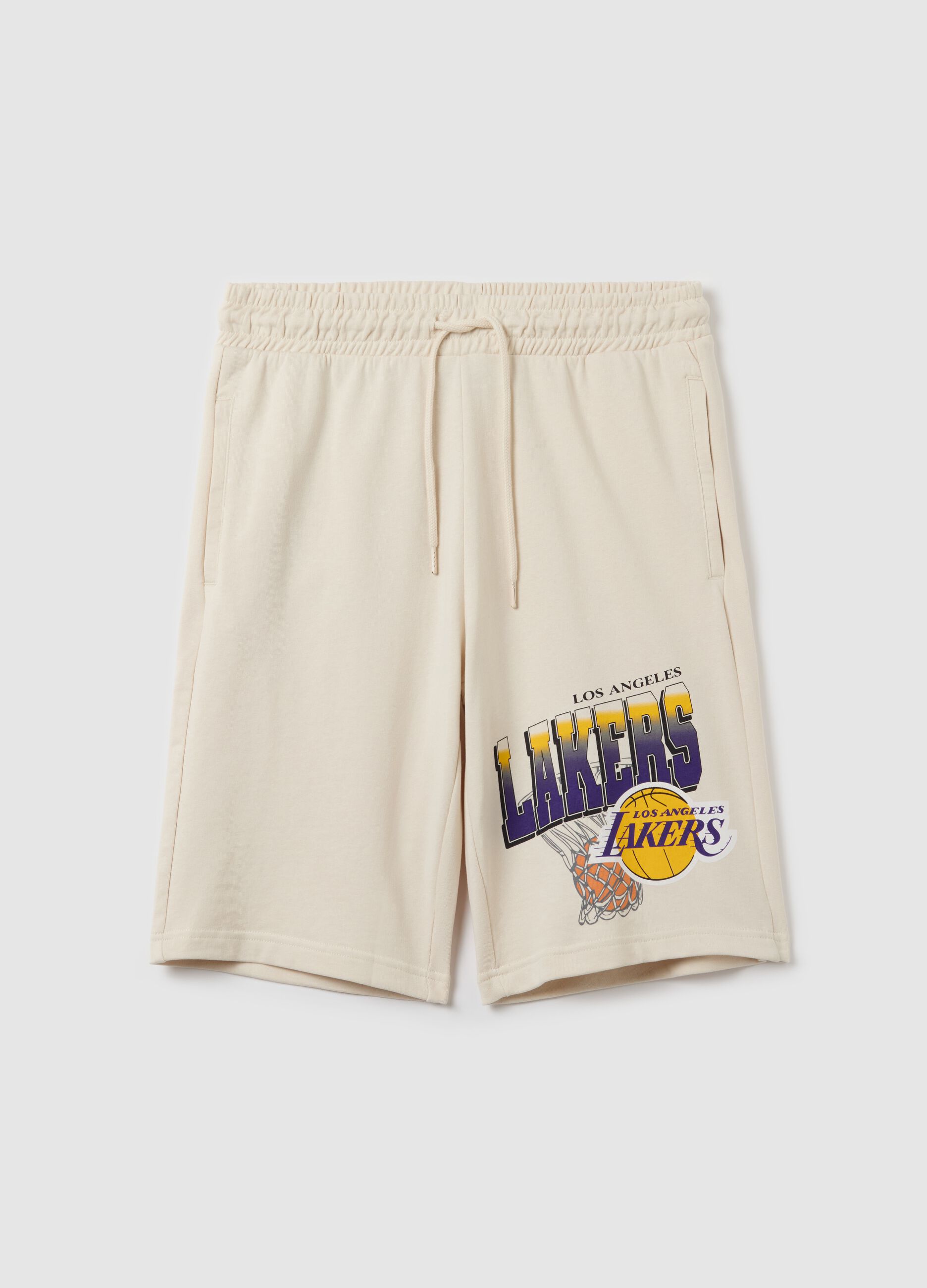 Bermuda jogger in felpa NBA Los Angeles Lakers
