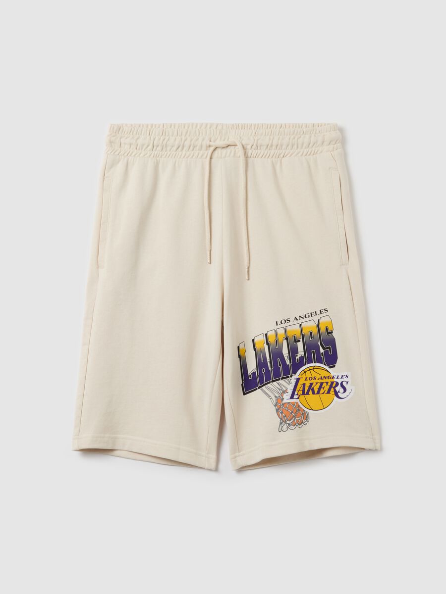 NBA Los Angeles Lakers Bermuda joggers in fleece_4